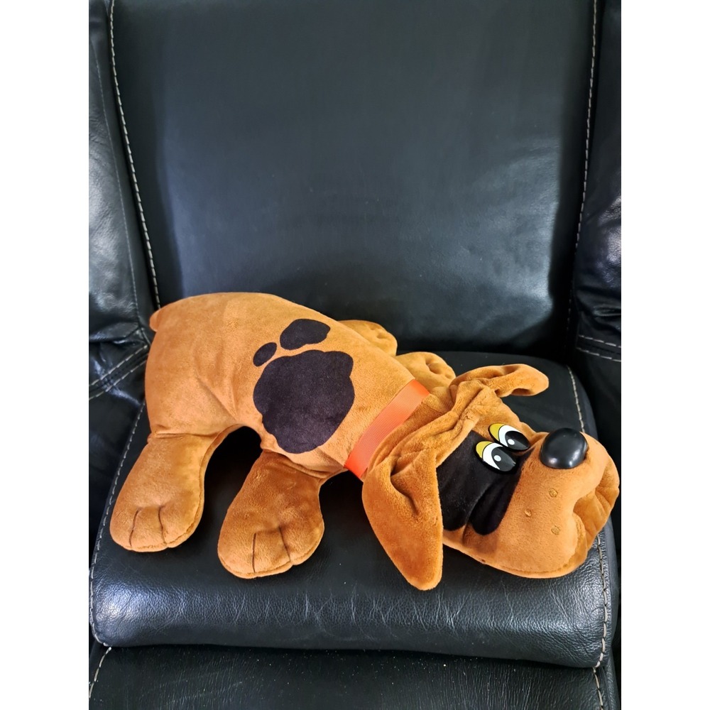 Large Pound Puppies Dog Plush Brown and Black 18 inch Stuffed Animal Toy‎